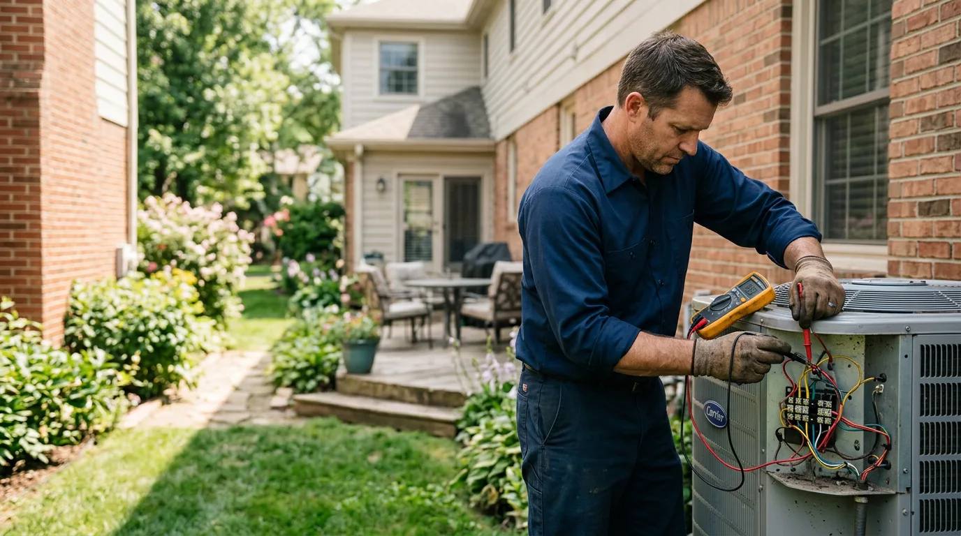 HVAC technician working near Loving, TX